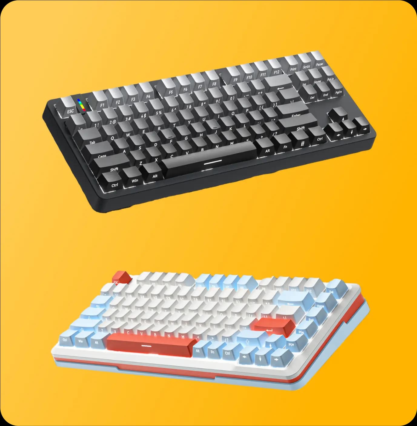 two keyboards